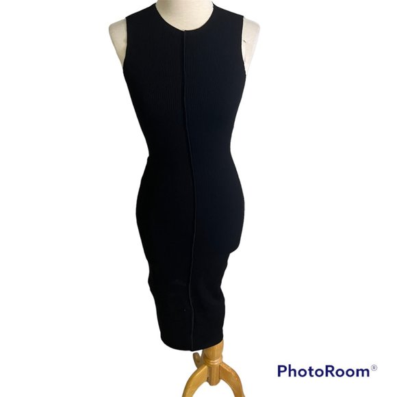 NWOT NAKED WARDROBE All Snatched Up Sleeveless Body-Con Dress in Black (M) - Picture 9 of 10